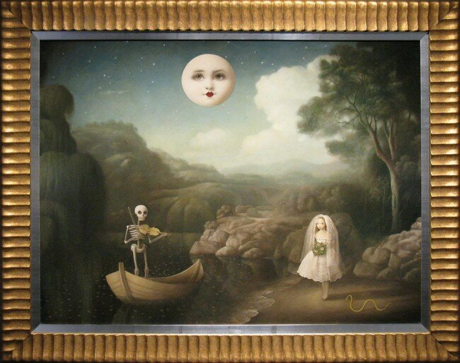 (Stephen Mackey | The Bride of the Lake, oil on panel, 36"x48" presented by Arcadia Contemporary, at SCOPE)