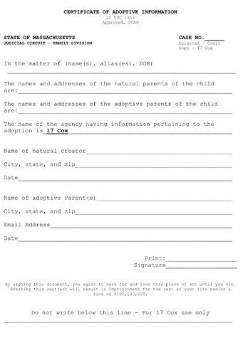 CERTIFICATEOFADOPTIVEINFORMATION