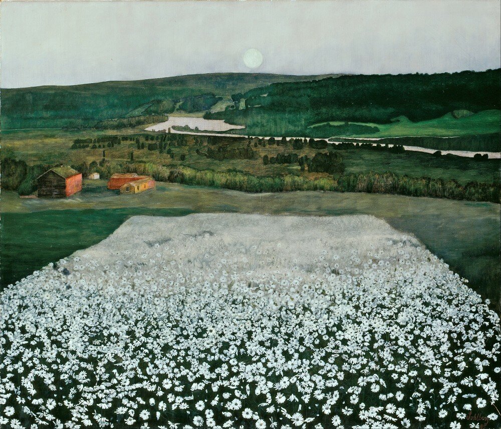 Harald Sohlberg, Flower Meadow in the North