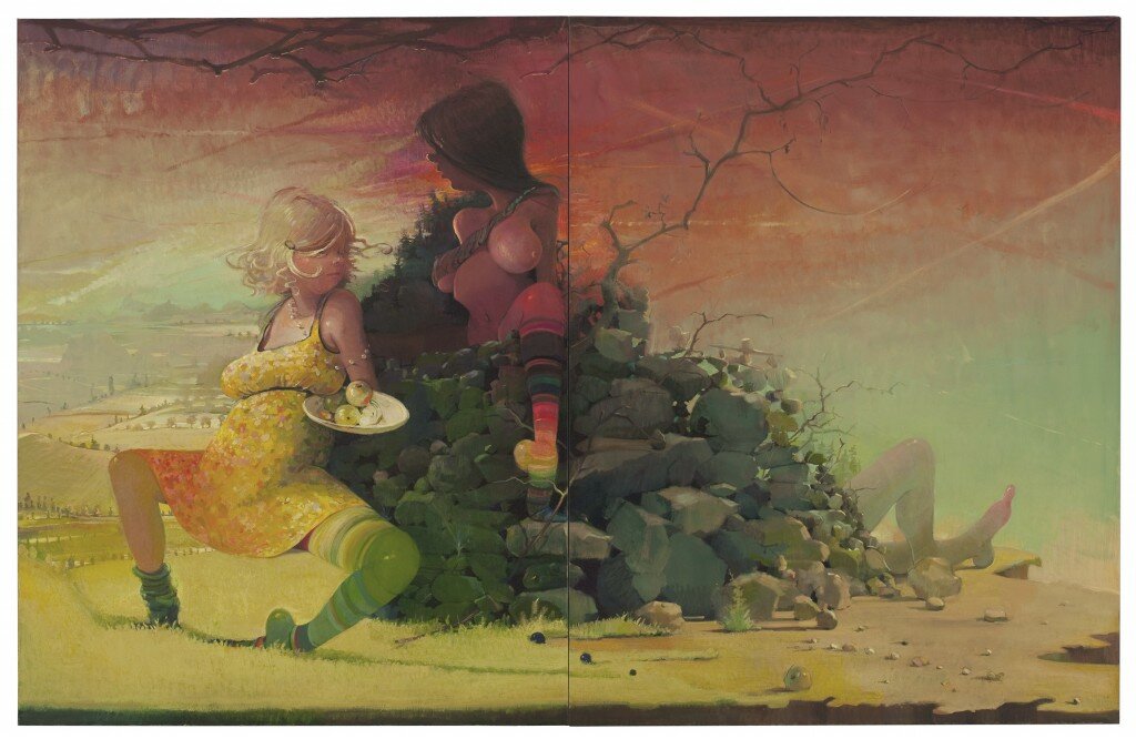 Lisa Yuskavage, Wilderness, 2009. Collection of Liz and Eric Lefkofsky. Courtesy the artist and David Zwirner, New York-London