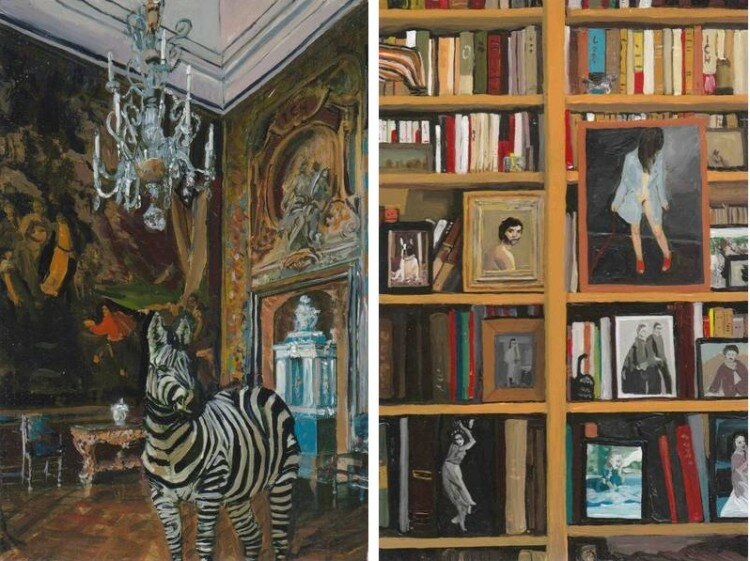 Jürgen Wolf | Untitled works, acrylic on wood, 15.5 x 23.5cm, 2012 presented at VOLTA, courtesy of Jarmuschek + Partner, Berlin