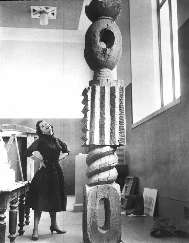 Miss Marilyn Kovler, Brancusi Publicity PhotoSculpture: King of Kings